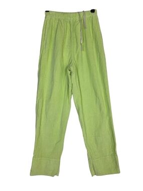American Vintage Corduroy Neon Green   Drawstring Pants